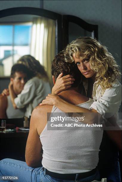 Walt Disney Television via Getty Images MOVIE FOR TV - "Small Sacrifices" 1989 Ryan O'Neal, Farrah Fawcett