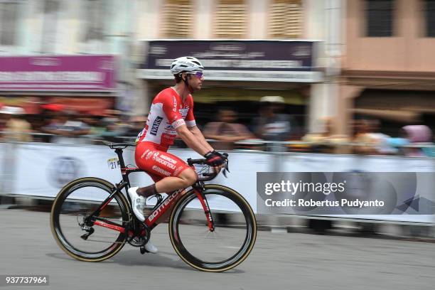 Manuel Belletti of Androni Giocattoli-Sidermec Italy competes during Stage 8 of the Le Tour de Langkawi 2018, Rembau-Kuala Lumpur 141.1 km on March...