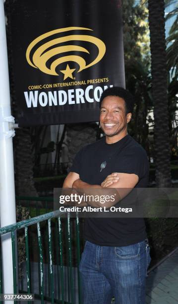 Actor Rico E. Anderson attends Day 2 of Wonder Con 2018 held at Anaheim Convention Center on March 24, 2018 in Anaheim, California.