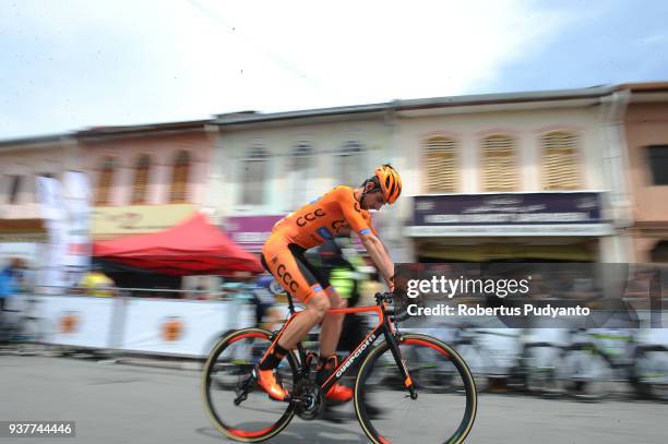 Piotr Brozyna of CCC Sprandi Polkowice Poland competes during Stage 8 of the Le Tour de Langkawi 2018, Rembau-Kuala Lumpur 141.1 km on March 25, 2018...