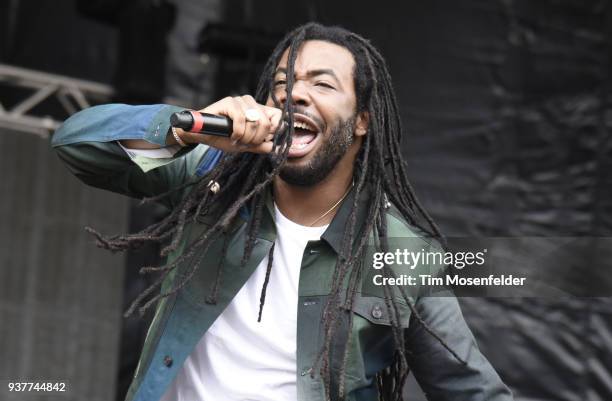 Performs during In Bloom Festival at Eleanor Tinsley Park on March 24, 2018 in Houston, Texas.