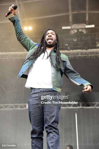 Performs during In Bloom Festival at Eleanor Tinsley Park on March 24, 2018 in Houston, Texas.