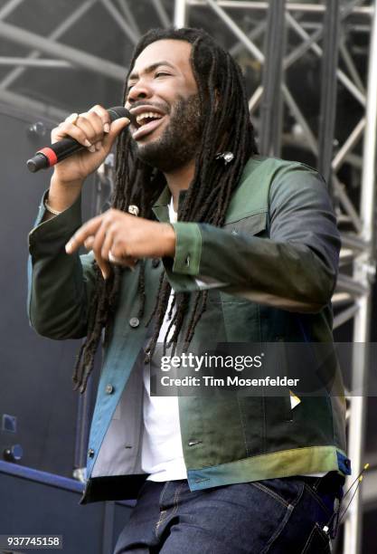 Performs during In Bloom Festival at Eleanor Tinsley Park on March 24, 2018 in Houston, Texas.