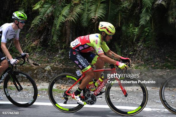 Simone Velasco of Wilier Triestina-Selle Italia competes during Stage 8 of the Le Tour de Langkawi 2018, Rembau-Kuala Lumpur 141.1 km on March 25,...