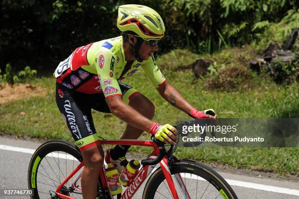 Simone Velasco of Wilier Triestina-Selle Italia competes during Stage 8 of the Le Tour de Langkawi 2018, Rembau-Kuala Lumpur 141.1 km on March 25,...