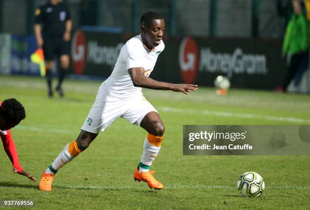 Max-Alain Gradel of Ivory Coast during the international friendly match between Togo and Ivory Coast at Stade Pierre Brisson on March 24, 2018 in...