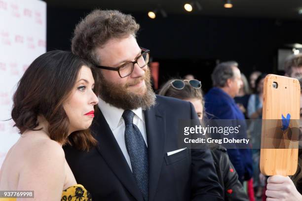 Seth Rogen and Lauren Miller Rogen attend the 6th Annual Hilarity For Charity at Hollywood Palladium on March 24, 2018 in Los Angeles, California.