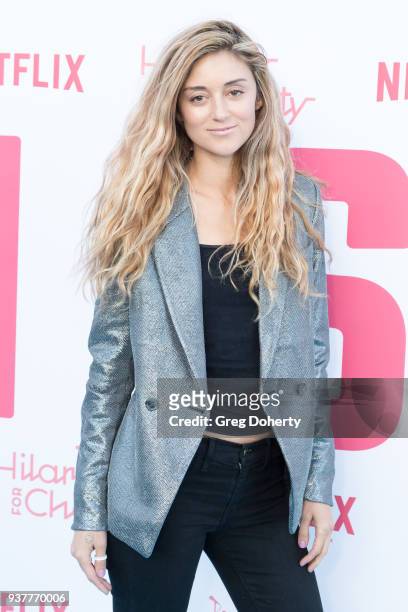 Caroline D'Amore attends the 6th Annual Hilarity For Charity at Hollywood Palladium on March 24, 2018 in Los Angeles, California.