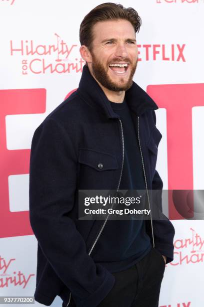 Scott Eastwood attends the 6th Annual Hilarity For Charity at Hollywood Palladium on March 24, 2018 in Los Angeles, California.