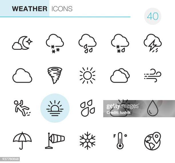 ilustrações, clipart, desenhos animados e ícones de clima - perfeito ícones pixel - sleet