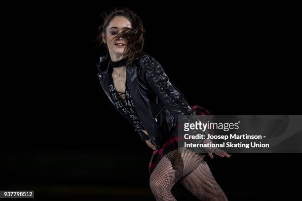 Kaetlyn Osmond of Canada performs in the Gala Exhibition during day five of the World Figure Skating Championships at Mediolanum Forum on March 25,...