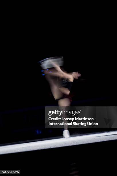 Kaetlyn Osmond of Canada performs in the Gala Exhibition during day five of the World Figure Skating Championships at Mediolanum Forum on March 25,...