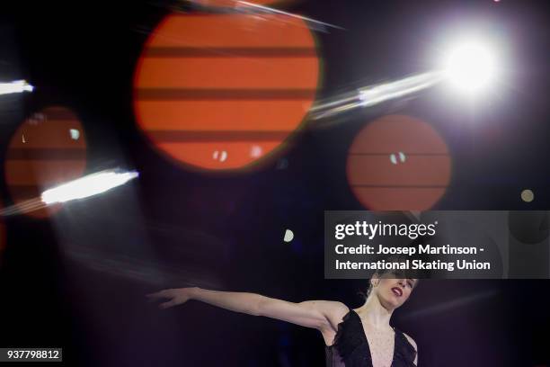 Carlolina Kostner of Italy performs in the Gala Exhibition during day five of the World Figure Skating Championships at Mediolanum Forum on March 25,...