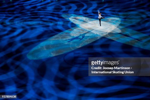 Mikhail Kolyada of Russia performs in the Gala Exhibition during day five of the World Figure Skating Championships at Mediolanum Forum on March 25,...