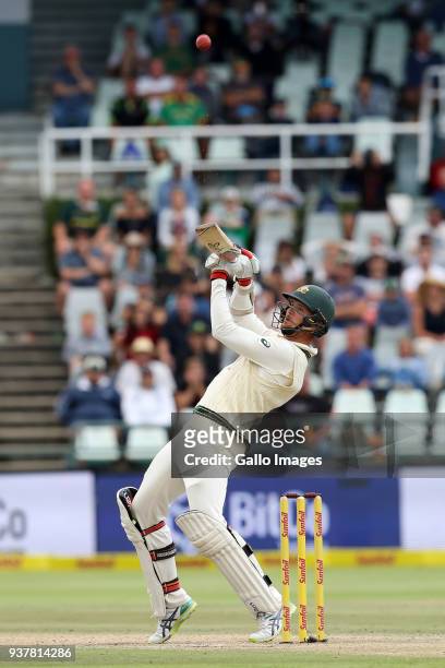 Josh Hazlewood from Australia during day 4 of the 3rd Sunfoil Test match between South Africa and Australia at PPC Newlands on March 25, 2018 in Cape...