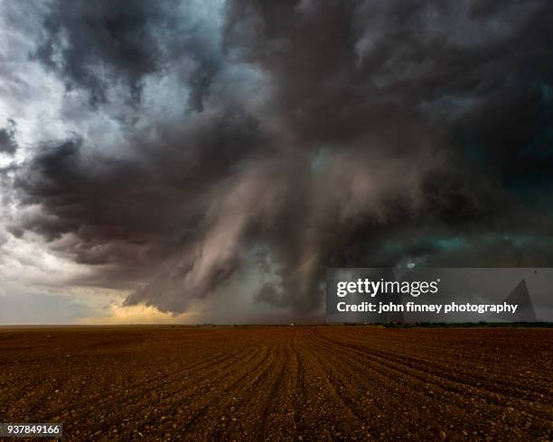 tornado over farmland near patricia, texas - hot weather bildbanksfoton och bilder