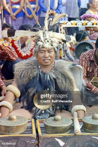 the nineties. at the gawai dayak festival. kuching, sarawak malaysia. - gawai dayak stock pictures, royalty-free photos & images