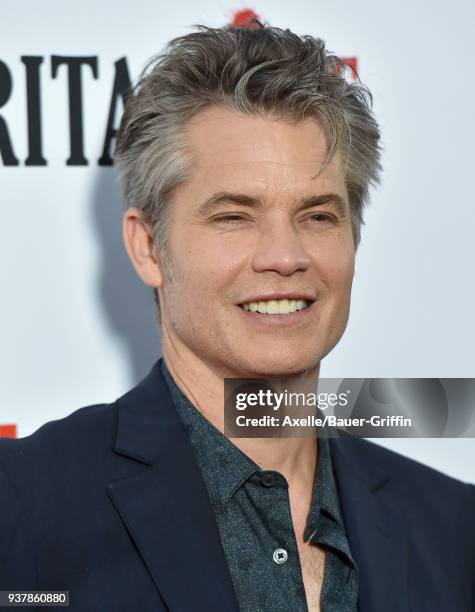 Actor Timothy Olyphant attends Netflix's 'Santa Clarita Diet' season 2 premiere at The Dome at Arclight Hollywood on March 22, 2018 in Hollywood,...