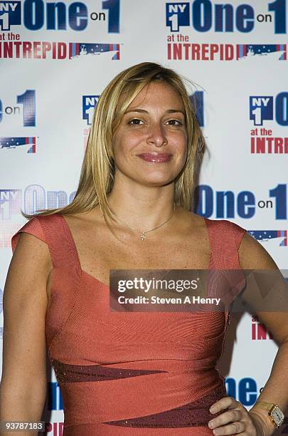 Donatella Arpaia attends One On 1 at the Intrepid on the USS Intrepid on October 5, 2009 in New York City.