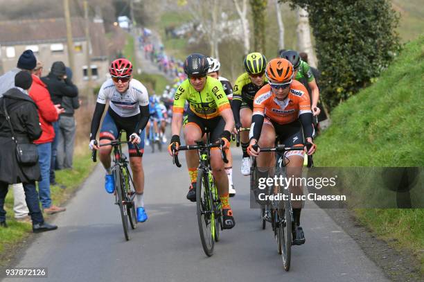 Amy Pieters of Netherlands and nd Boels - Dolmans Cycling Team / Roxane Knetemann of The Netherlands and Team Ale Cipollini / Ann-Sophie Duyck of...