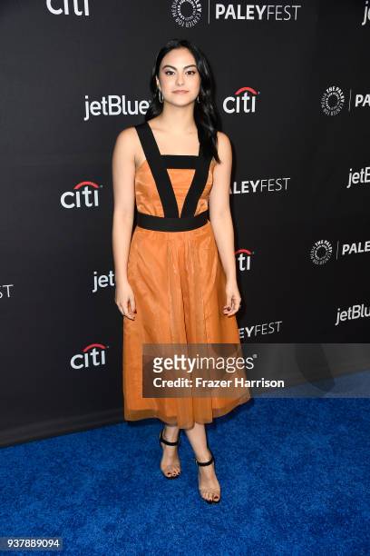 Camila Mendes attends The Paley Center For Media's 35th Annual PaleyFest Los Angeles - "Riverdale" at Dolby Theatre on March 25, 2018 in Hollywood,...