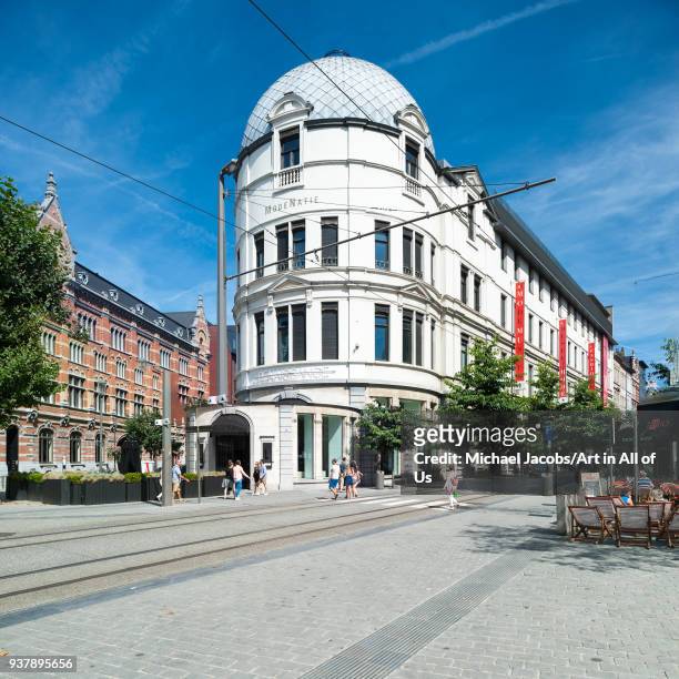 Belgium, Antwerp - 5 August 2015: Modemuseum van de provincie Antwerpen - fashion museum in the Nationalestraat
