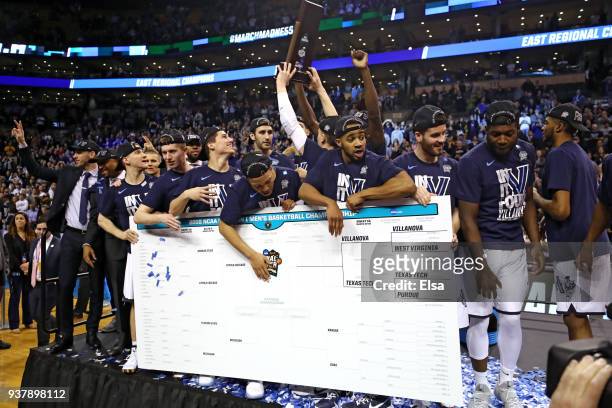 The Villanova Wildcats add their name to the bracket as regional champions after defeating the Texas Tech Red Raiders 71-59 in the 2018 NCAA Men's...