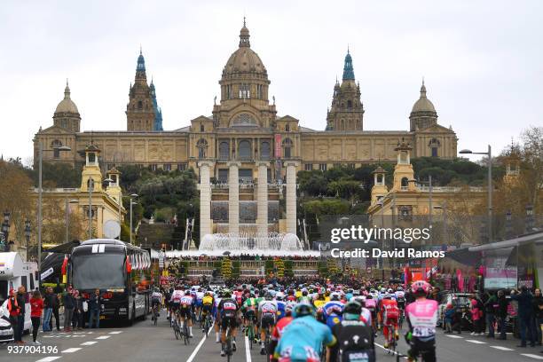 Peloton / Landscape / MNAC / Barcelona / during the 98th Volta Ciclista a Catalunya 2018, Stage 7 a 154,8km stage from Barcelona to Barcelona on...