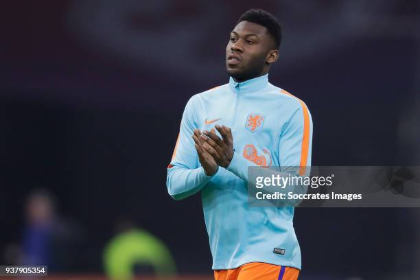 Timothy Fosu Mensah of Holland during the International Friendly match between Holland v England at the Johan Cruijff Arena on March 23, 2018 in...