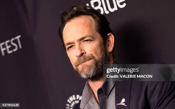 Actor Luke Perry attends The 2018 PaleyFest screening of "Riverdale" at the Dolby Theater on March 25 in Hollywood, California. / AFP PHOTO / VALERIE...