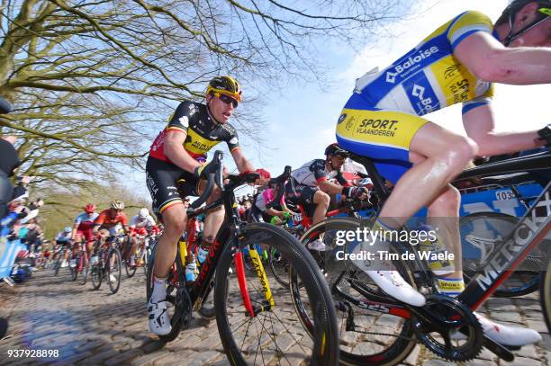 Oliver Naesen of Belgium and Team AG2R La Mondiale / during the 80th Gent-Wevelgem In Flanders Fields 2018 a 250,8km race from Deinze to Wevelgem on...