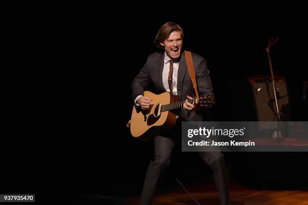 Chris Carmack performs onstage during CMT's "Nashville" In Concert Final Season Celebration at Grand Ole Opry House on March 25, 2018 in Nashville,...