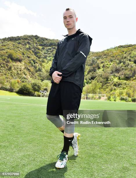 Skee at Viva Con Agua's 1st annual Waterweek LA celebrity soccer match at Glendale Sports Complex on March 25, 2018 in Glendale, California.