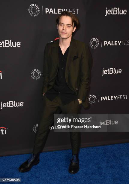 Charlie Heaton attends The Paley Center for Media's 35th Annual PaleyFest Los Angeles - "Stranger Things" at Dolby Theatre on March 25, 2018 in...