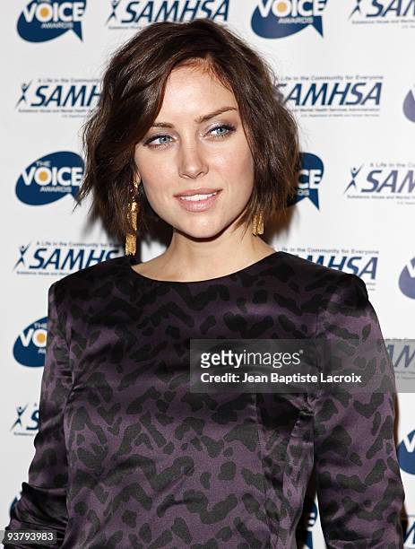Jessica Stroup attends the 2009 Voice Awards at Paramount Theater on the Paramount Studios lot on October 14, 2009 in Los Angeles, California.