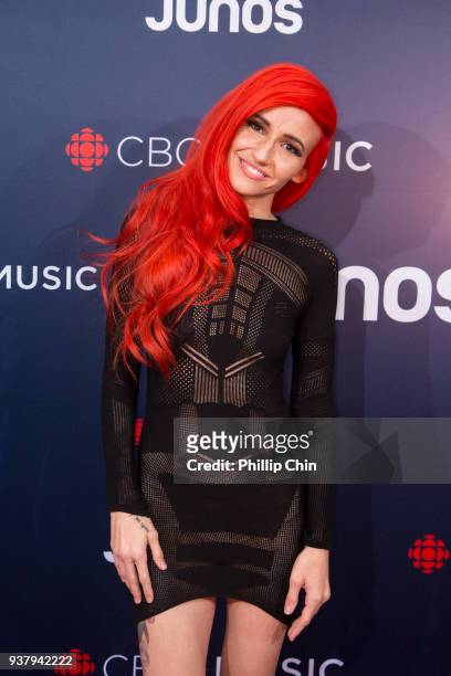 Lights attends the red carpet arrivals at the 2018 Juno Awards at Rogers Arena on March 25, 2018 in Vancouver, Canada.