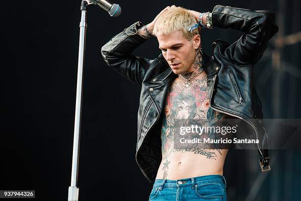 Jesse Rutherford Jesse Rutherford singer of the band The Neighbourhood performs live ...