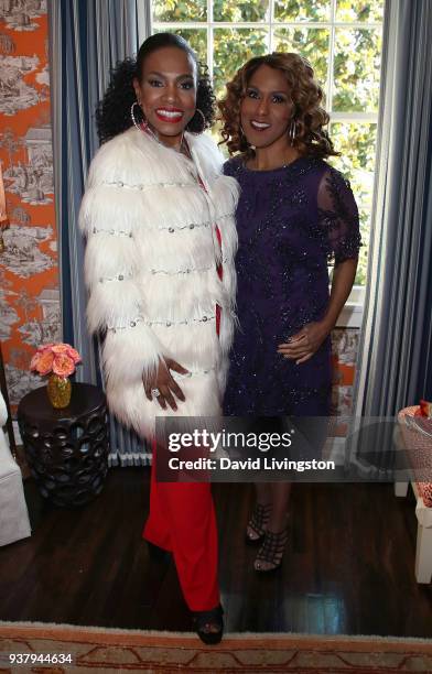 Actress Sheryl Lee Ralph and singer Jennifer Holliday attend Project Angel Foods' Dream Come True at the 3rd annual Garden Party at a private...