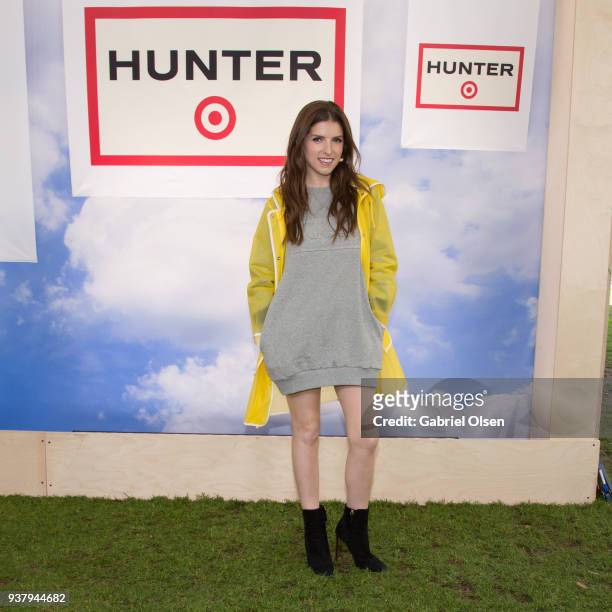 Anna Kendrick arrives for the Hunter for Target Ultimate Family Festival at Rose Bowl on March 25, 2018 in Pasadena, California.