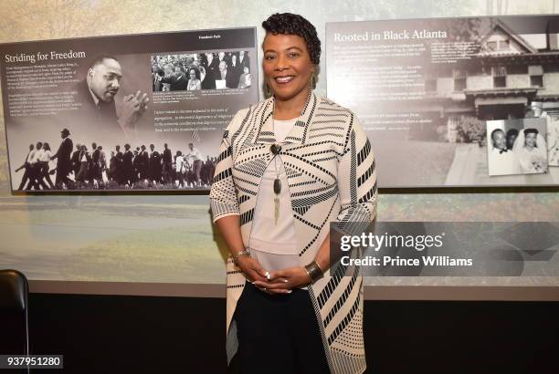 Berince King attends "UNSOLVED HISTORY: Life If a King" tlanta Screening at Martin Luther King Jr. National Historic Site on March 25, 2018 in...