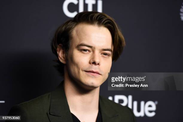 Charlie Heaton attends PaleyFest Los Angeles 2018 "Stranger Things" at Dolby Theatre on March 25, 2018 in Hollywood, California.