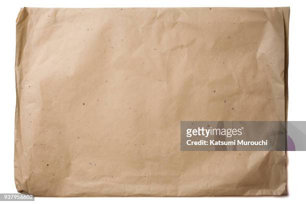 cut out brown paper texture background - クラフト紙 ストックフォトと画像