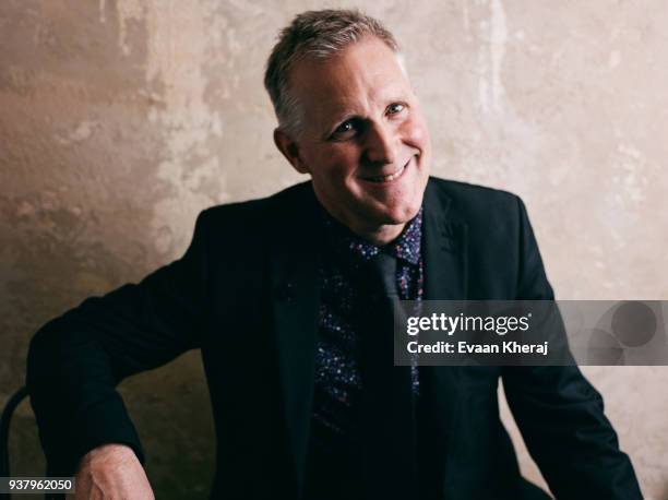 Mike Downes poses for a portrait at the YouTube x Getty Images Portrait Studio at 2018 Juno's Gala Awards Dinner on MARCH 25th, 2018 in Vancouver, BC