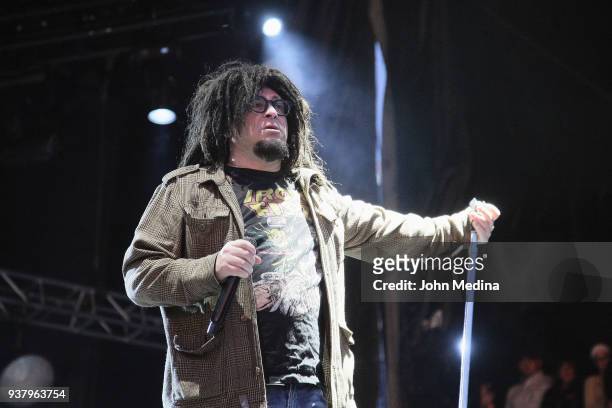 Adam Duritz of Counting Crows performs during the 1st annual Innings Festival at Tempe Beach Park on March 25, 2018 in Tempe, Arizona.