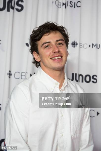 Juno Award presenter Mark McMorris attends the press conference room at the 2018 Juno Awards at Rogers Arena on March 25, 2018 in Vancouver, Canada.