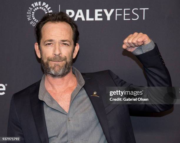 Luke Perry arrives for the 2018 PaleyFest Los Angeles - CW's "Riverdale" at Dolby Theatre on March 25, 2018 in Hollywood, California.