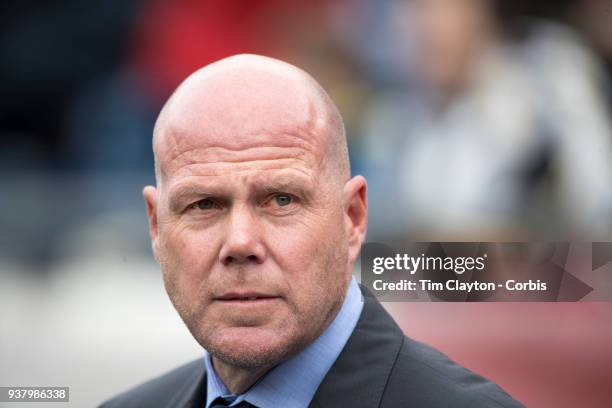 March 24: Brad Friedel, head coach of New England Revolution on the sideline during the New England Revolution Vs New York City FC regular season MLS...