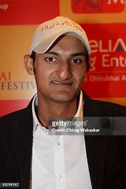 Indian actor Mohamad Imran Tapa attends the press conference for film Zero Bridge during MAMI Film Festival held at Fun Republic on October 31, 2009...