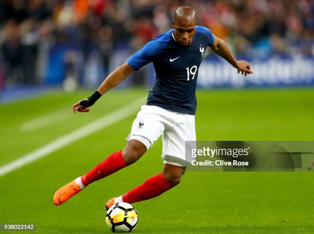 Djibril Sidibe of France during the International friendly match between France and Columbia at Stade de France on March 23, 2018 in Paris, France.
