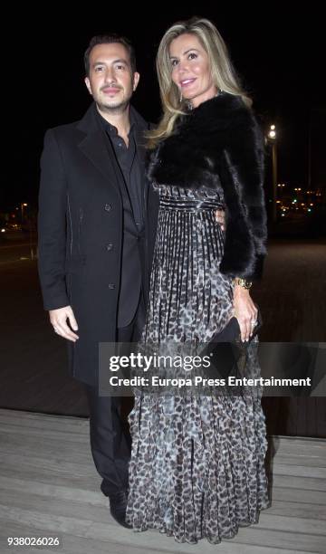 Raquel Bernal attends Gala Dinner of Lagrimas and Favores Foundation during Holy Week celebration on March 23, 2018 in Malaga, Spain.